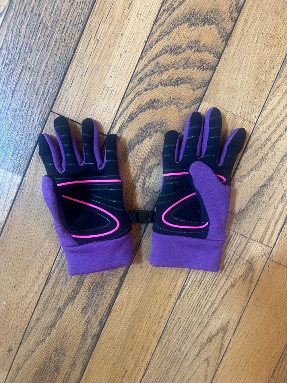 Head Kids Purple Gloves  with Pink Logo
